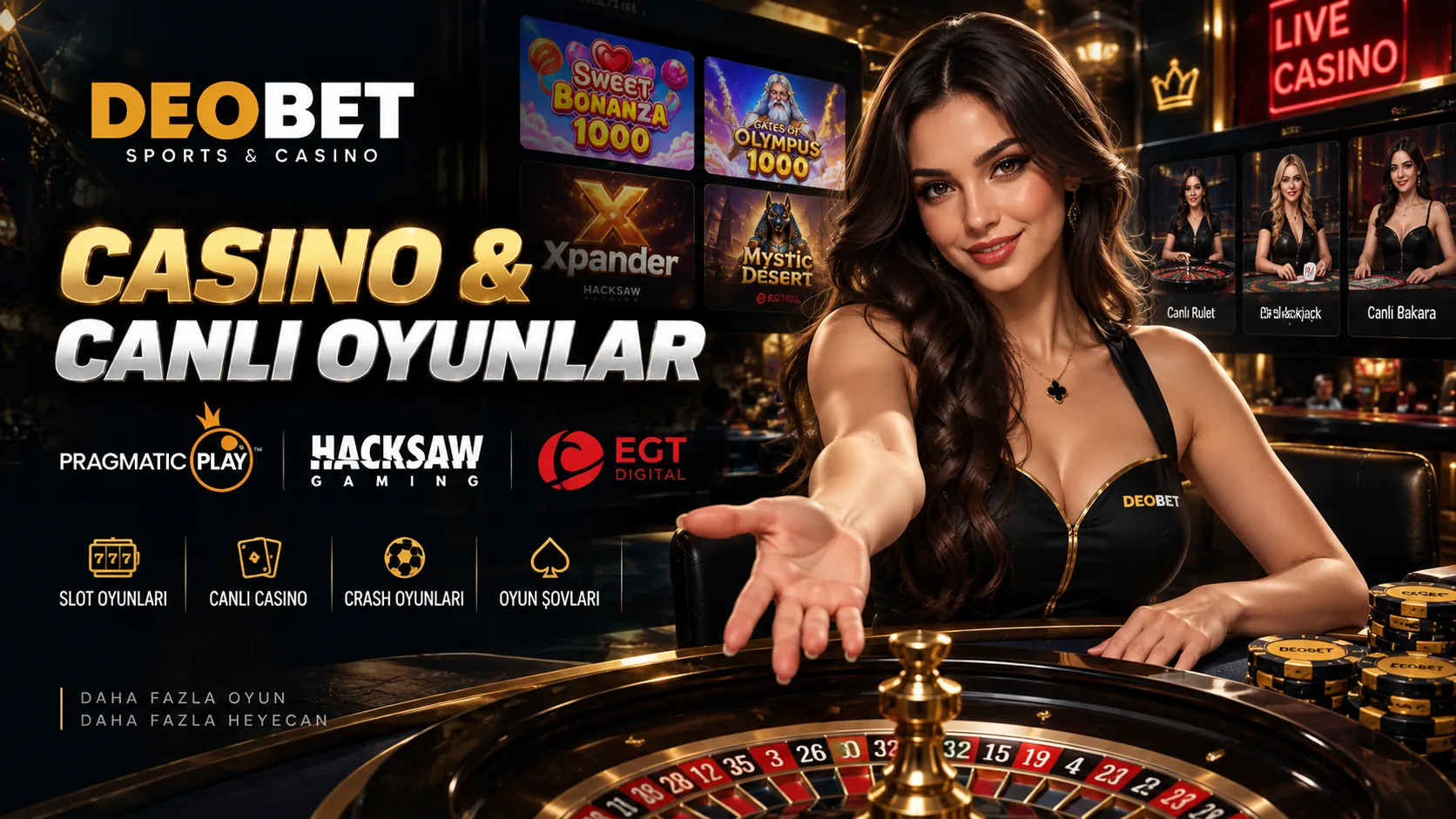Deobet casino ve canlı oyunlar
